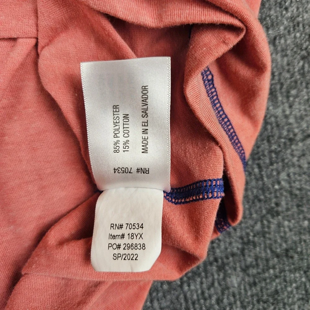 Orvis Pullover Hoodie Men's XXL Salmon Pink Lightweight Long Sleeve - Picture 5 of 6